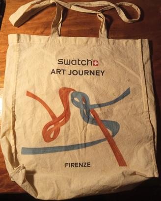Borsa in tela Swatch art journey  pubblicitaria.
