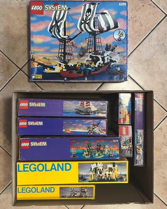 LEGO LOTTO - COLLEZIONE 9 SET PIRATI VINTAGE