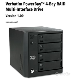 Verbatim PowerBay RAID 0/1+0/5 - eSATA/FW800/USB2