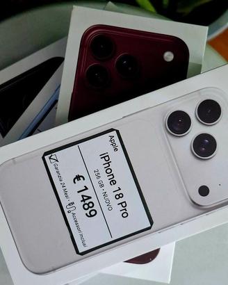 IPHONE 18 PRO 256GB argento NUOVO