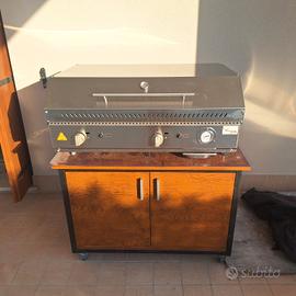 Barbecue  a gas  .