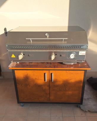 Barbecue  a gas  .