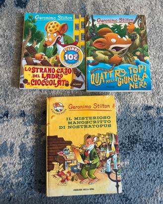 Tre libri geronimo stilton + 1 tea stilton