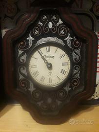 Orologio parete piccolo in legno 