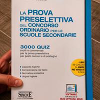 Prova preselettiva Concorso Ordinario Scuola