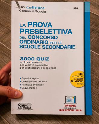 Prova preselettiva Concorso Ordinario Scuola
