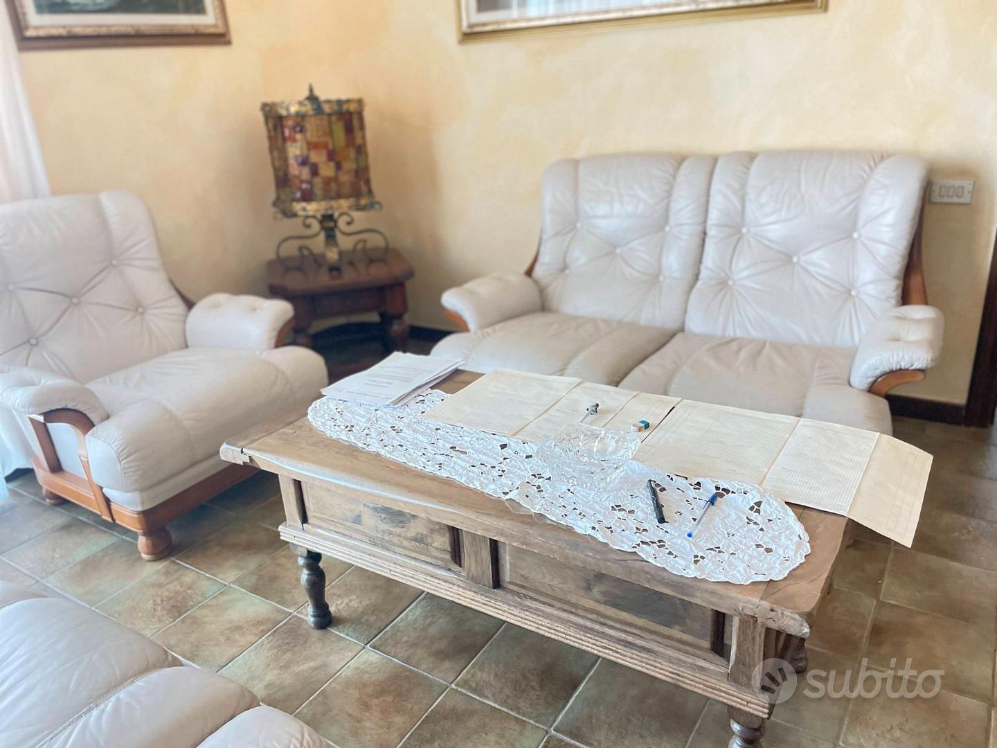 salotto in pelle - Arredamento e Casalinghi In vendita a Sassari