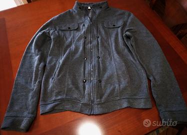 Maglione BALOTTI grigio scuro con zip mis. L Usato