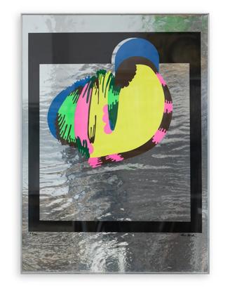 Pino Pinelli, serigrafia su alluminio