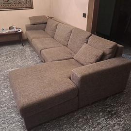 Divano angolare con penisola + letto estraibile