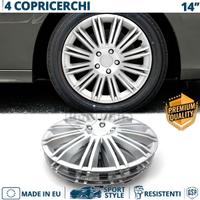 4 Copricerchi per FORD 14 Pollici CoppetteSilver