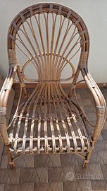 Set poltrone in rattan