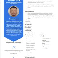 Pizzaolo cameriere barista