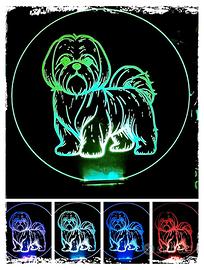 Lampada su specchio con base LED multicolor ✨