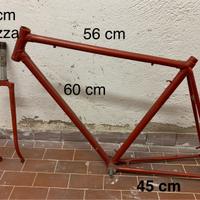 Telaio bici con forcella