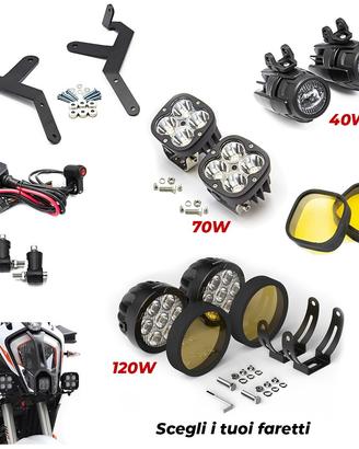 FARETTI LED STAFFA KTM 1290 Adv R/S 21-22 CABLAGGI