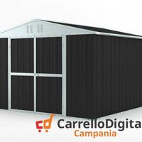 Box struttura lamiera Acciaio 327x307cm nero