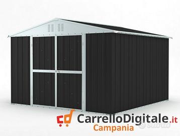 Box struttura lamiera Acciaio 327x307cm nero