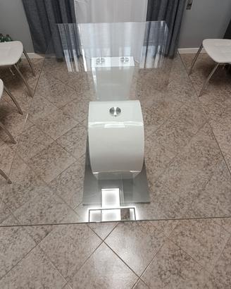 tavolo in vetro temperato 