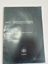Manuale Tempi di Lavoro originale Piaggio Porter