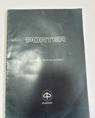Manuale Tempi di Lavoro originale Piaggio Porter