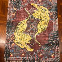 tappeto vintage con tigri