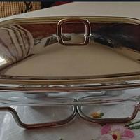 Pirofila cucina con scaldavivande e coperchio