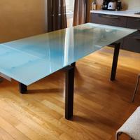 tavolo vetro allungabile Calligaris