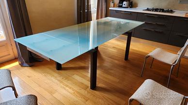 tavolo vetro allungabile Calligaris