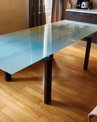 tavolo vetro allungabile Calligaris