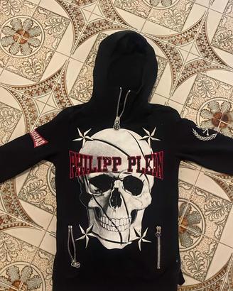 Philipp Plein felpa con capuccio zip