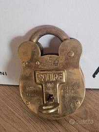 ANTICO LUCCHETTO IN OTTONEVINTAGE HANRY SQUIRE