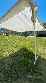 Tendalino 2 archi alluminio Bianco 130 cm