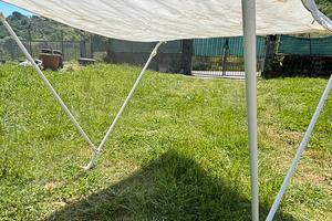 Tendalino 2 archi alluminio Bianco 130 cm