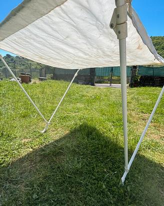 Tendalino 2 archi alluminio Bianco 130 cm