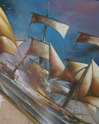 Battaglia navale storica tra due velieri