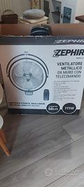 ventilatore zephir montaggio a parete nuovo