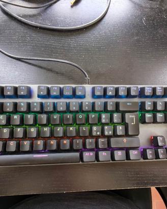 Tastiera Meccanica con cavo switch blu