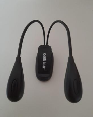 lampada quick lock per leggio o strumenti musicali