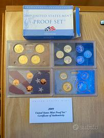 Set 18 monete dollari USA 2009 Proof Set ufficiali