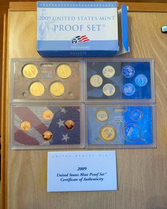 Set 18 monete dollari USA 2009 Proof Set ufficiali