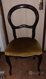 Sedie noce scuro primi 900 6 pezzi