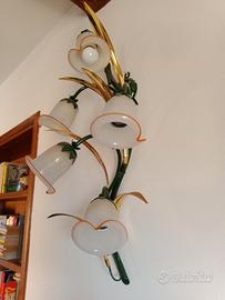 2 Lampade da muro Liberty 5 e 3 luci