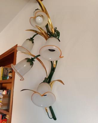 2 Lampade da muro Liberty 5 e 3 luci