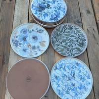 Piatto piano Flor in ceramica decorato Ø 22 EDG