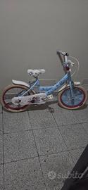 bici bimba frozen e seggiolino da manubrio