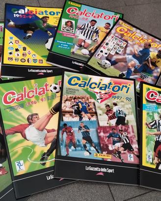 La raccolta completa degli album Panini Calciatori