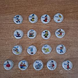 Tappi Disney Classici  Zuegg 1985 + errore stampa.