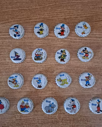 Tappi Disney Classici  Zuegg 1985 + errore stampa.