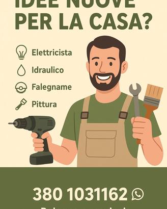 Elettricista, pittura, muratura, mobili